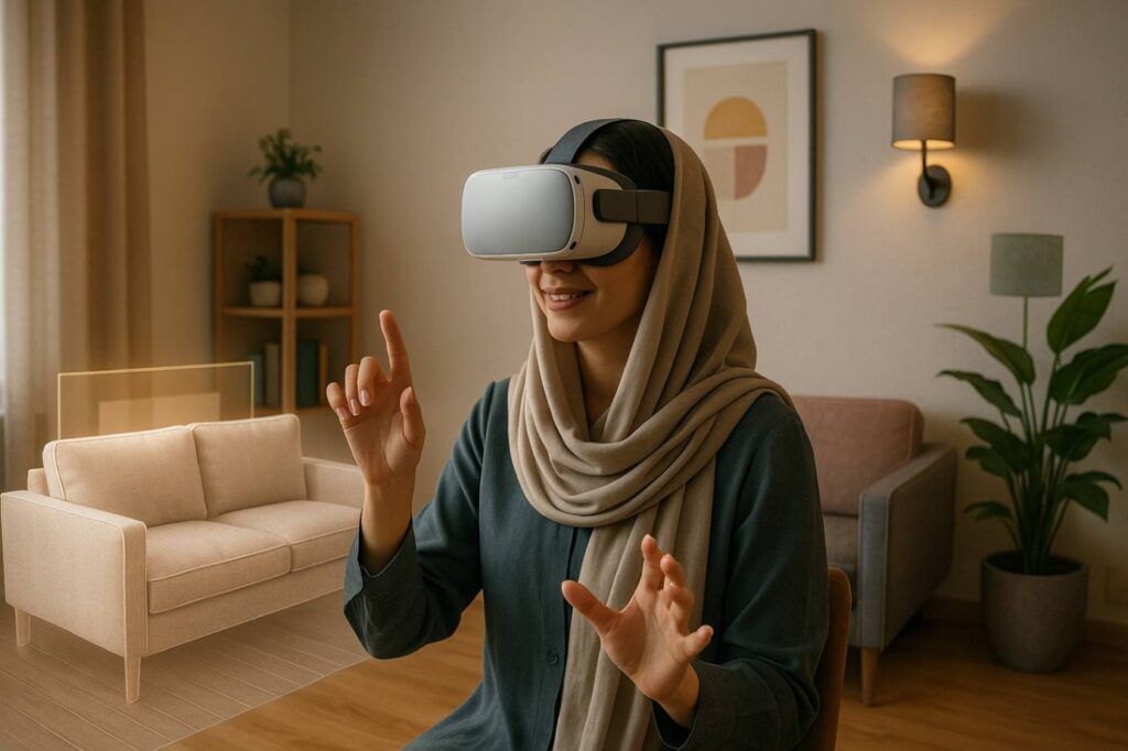 تجربه مشتری از فروش محصول با واقعیت مجازی VR