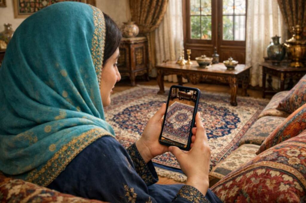 تجربه خرید مشتری با AR