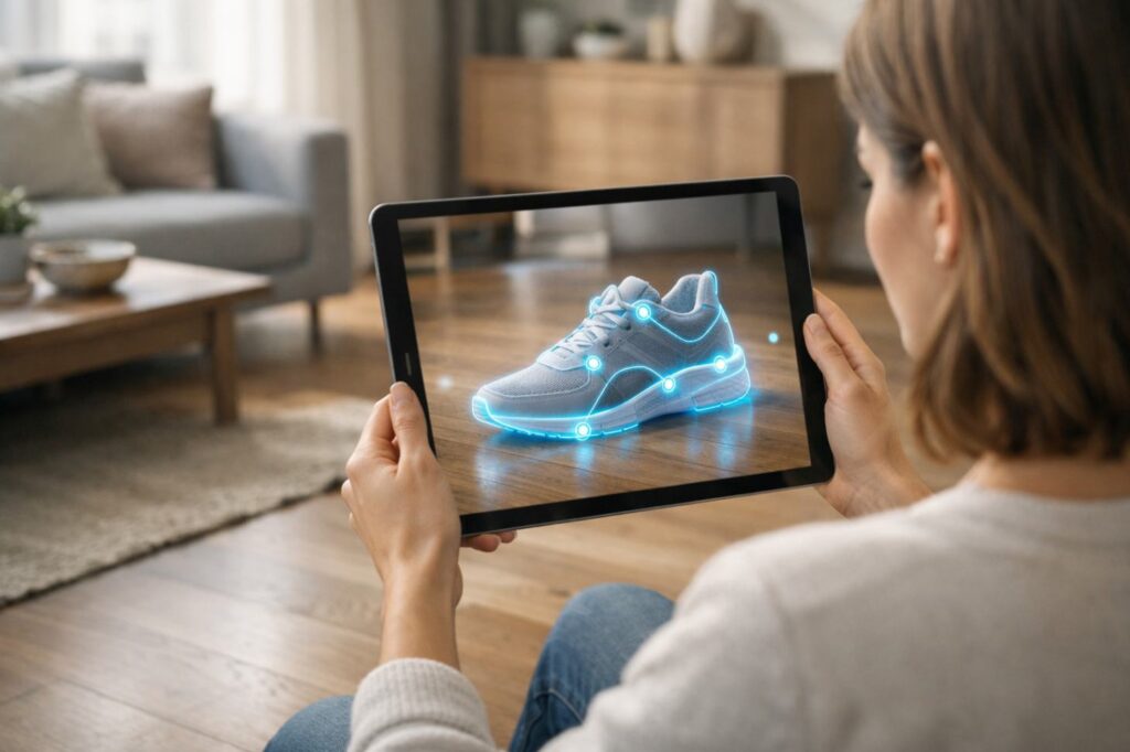 امتحان و تست محصولات توسط مشتری قبل از خرید با AR