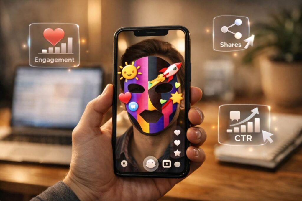 فیلترهای شبکه اجتماعی با AR